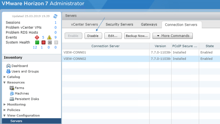 UpgradeHorizonConnectionServersTo78-02